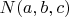 $N(a,b,c)$