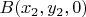 $B(x_2,y_2,0)$
