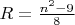 $R=\frac{n^2-9}8$ $R=\frac{n^2-9}8$