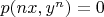 $p(nx,y^n)=0$