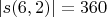 $|s(6,2)|=360$