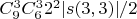 $C_9^3 C_6^3 2^2|s(3,3)|/2$ $C_9^3 C_6^3 2^2|s(3,3)|/2$