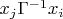 $% MathType!MTEF!2!1!+-
% feaafiart1ev1aaatCvAUfeBSjuyZL2yd9gzLbvyNv2CaerbuLwBLn
% hiov2DGi1BTfMBaeXatLxBI9gBaerbd9wDYLwzYbItLDharqqtubsr
% 4rNCHbGeaGqiVu0Je9sqqrpepC0xbbL8F4rqqrFfpeea0xe9Lq-Jc9
% vqaqpepm0xbba9pwe9Q8fs0-yqaqpepae9pg0FirpepeKkFr0xfr-x
% fr-xb9adbaqaaeGaciGaaiaabeqaamaabaabaaGcbaGaamiEamaaBa
% aaleaacaWGQbaabeaakiabfo5ahnaaCaaaleqabaGaeyOeI0IaaGym
% aaaakiaadIhadaWgaaWcbaGaamyAaaqabaaaaa!3D6D!
\[
x_j \Gamma ^{ - 1} x_i 
\]
$