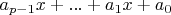 $a_{p-1}x+...+a_1x+a_0$