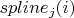 $spline_j(i)$