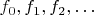 $f_{0}, f_{1}, f_{2}, \ldots$ $f_{0}, f_{1}, f_{2}, \ldots$
