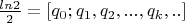 $\frac{ln2}{2}=[q_0;q_1,q_2,...,q_k,..]$
