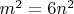 $m^2=6n^2$