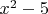 $x^2-5$