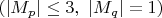$(|M_p| \le 3,\ |M_q|=1)$ $(|M_p| \le 3,\ |M_q|=1)$