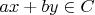 $ax+by\in C$ $ax+by\in C$