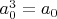 $a_0^3 = a_0$