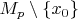 $M_p\setminus\{x_0\}$