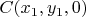 $C(x_1,y_1,0)$