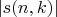 $|s(n,k)|$ $|s(n,k)|$