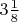 $3\frac{1}{8}$