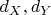 $d_{X},d_{Y}$ $d_{X},d_{Y}$