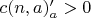 $c(n,a)'_a>0$