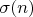 $\sigma(n)$