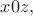 $x0z,$