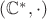 $(\mathbb{C}^\ast,{\cdot})$