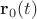 $\mathbf r_0(t)$