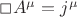 $\Box A^{\mu}=j^{\mu}$