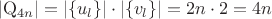 $$\left|\mathrm{Q}_{4n}\right|=\left|\left\{u_l\right\}\right|\cdot\left|\left\{v_l\right\}\right|=2n\cdot 2=4n$$