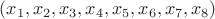 $(x_1,x_2,x_3,x_4,x_5,x_6,x_7,x_8)$