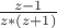 $\frac{z-1}{z*(z+1)}$