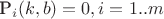 P_i(k, b) = 0, i=1..m P_i(k, b) = 0, i=1..m