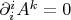 $\partial_i^iA^k=0$