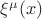 $\xi^{\mu}(x)$