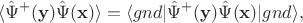 $$\langle\hat\Psi^+ (\mathbf y)\hat\Psi (\mathbf x)\rangle=\langle gnd|\hat\Psi^+ (\mathbf y)\hat\Psi (\mathbf x)|gnd\rangle,$$