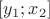 $[y_1;x_2]$