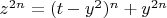 $z^{2n}=(t-y^2)^n+y^{2n}$