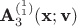 $\textbf A_3^{(_1^1)}(\textbf x;\textbf v)$ $\textbf A_3^{(_1^1)}(\textbf x;\textbf v)$