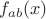$f_{ab}(x)$ $f_{ab}(x)$