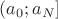 $(a_0;a_N]$
