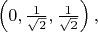 $\left(0, \frac{1}{\sqrt{2}}, \frac{1}{\sqrt{2}}\right),$