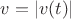 $v = |v(t)|$