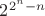$2^{2^n-n}$