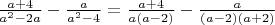 $\frac{a+4}{a^2-2a}-\frac{a}{a^2-4}=\frac{a+4}{a(a-2)}-\frac{a}{(a-2)(a+2)}$