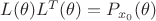 $L(\theta)L^T(\theta)=P_{x_0}(\theta)$