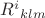 ${R^i}_{klm}$