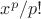 $x^p/p!$