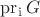 $\operatorname{pr_i} G$