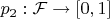 $p_2:\mathcal{F}\to [0,1]$