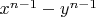 $x^{n-1}-y^{n-1}$