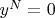 $y^N = 0$